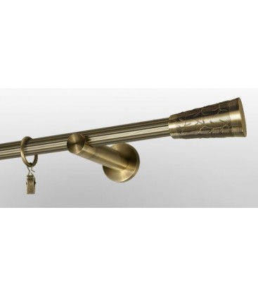 Antik Ø 19mm - Sevilla Držák jednoduchý simple tyč rýhovaná