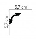 Dekorativní lišta na strop MD106 200 x 5.7 x 5.7 cm Mardom - vhodná pre LED podsvietenie