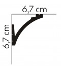 Dekorativní lišta na strop MD380 200 x 6.7 x 6.7 cm Mardom - vhodná pre LED podsvietenie