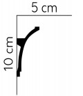 Dekorativní lišta na strop MDB100 200 x 10 x 5 cm Mardom