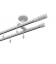Profilová hliníková garnýž stropní dvojitá Elegant bílá Techno