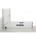 Úhelník truhlářský hliníkový MASTERTOOL 500 mm, libely 0,5 mm/m 0,03° 30-4500