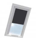Roleta termoizolační na střešní okno VELUX v hliníkové kazetě Tmavě šedá