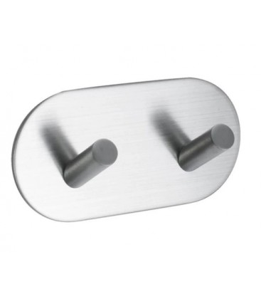 Dvojitý samolepící věšák Inox 60507-21