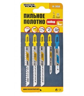 Plátky do přímočaré pily HCS MASTERTOOL na dřevo/ plast sada 5 ks (14-2806/2807/2808/2809/2811) 14-2850