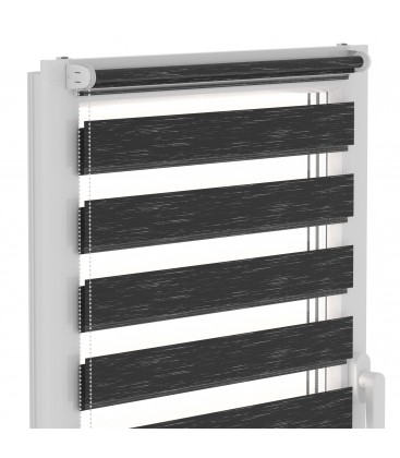 Roleta Den a Noc Delux Plus série Graphite Black DN33