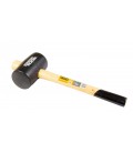 Kladivo pryžové MASTERTOOL 55 mm 340 g dřevěná násada černá 02-0301