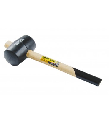 Kladivo pryžové MASTERTOOL 75 mm 680 g dřevěná násada černá 02-0303