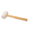 Kladivo pryžové MASTERTOOL 55 mm 340 g dřevěná násada bílá 02-0311