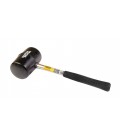 Kladivo pryžové MASTERTOOL 75 mm 680 g kovová rukojeť černá 02-1303