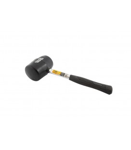Kladivo pryžové MASTERTOOL 80 mm 900 g kovová rukojeť černá 02-1304