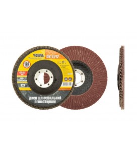 Kotouč brusný lamelový MASTERTOOL Т27 P120 125*22 mm 08-2212