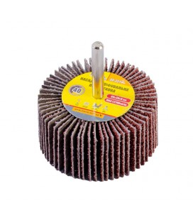 Válec lamelový brusný MASTERTOOL 60*30 mm P40 s hřídelí 6 mm 08-2274