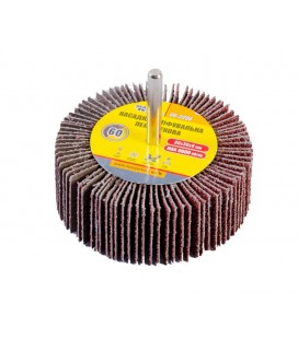 Válec lamelový brusný MASTERTOOL 80*30 mm P60 s hřídelí 6 mm 08-2286