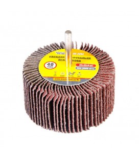 Válec lamelový brusný MASTERTOOL 80*40 mm P40 s hřídelí 6 mm 08-2294