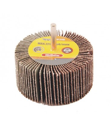 Válec lamelový brusný MASTERTOOL 0*40 mm P60 s hřídelí 6 mm 08-2296
