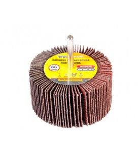 Válec lamelový brusný MASTERTOOL 80*40 mm P80 s hřídelí 6 mm 08-2298