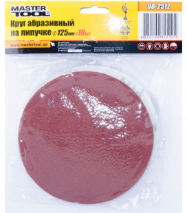 Výsek brusný suchý zip MASTERTOOL 125 mm P120 10 ks 08-2512