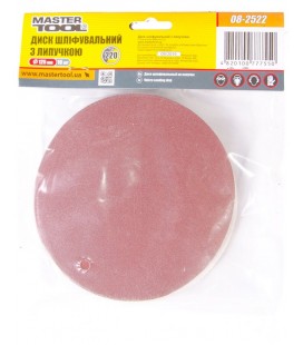 Výsek brusný suchý zip MASTERTOOL 125 mm P220 10 ks 08-2522