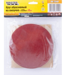 Výsek brusný suchý zip MASTERTOOL 125 mm P400 10 ks 08-2540