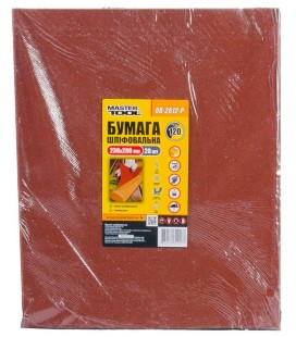 Papír brusný voděodolný MASTERTOOL 230*280 mm P120 20 ks 08-2612-Р
