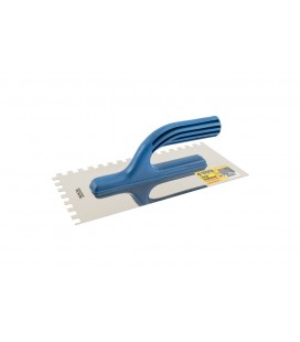 Hladítko nerezové MASTERTOOL 125*270 mm zub 8x8 mm plastová rukojeť 08-2827