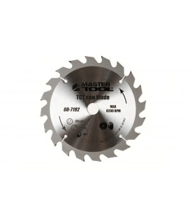 Kotouč pilový na řezání dřeva MASTERTOOL zuby z karbidu wolframu 185*20*20Т, adaptér 20-16 08-7192