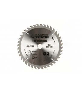 Pilový kotouč na řezání dřeva MASTERTOOL zuby z karbidu wolframu 185*20*40Т, adaptér 20-16 08-7194