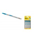 Plátky do přímočaré pily HCS MASTERTOOL PROGRESSOR pro kov čisté rovné střih 10-21TPI/100 mm T123X 5 ks 14-2814