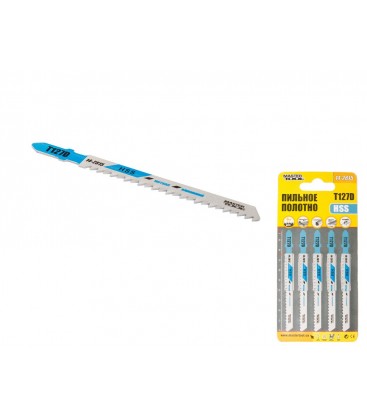 Plátky do přímočaré pily HCS MASTERTOOL pro neželezné kovy čisté rovné střih 8TPI/100 mm 5 ks T127D 14-2815