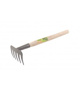 Hrabličky zahradní MASTERTOOL 5 zubů 375*95 mm s dřevěnou násadou 14-6196