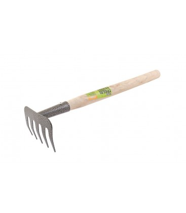 Hrabličky zahradní MASTERTOOL 5 zubů 375*95 mm s dřevěnou násadou 14-6196