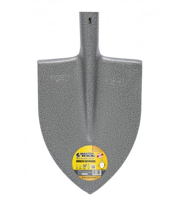 Lopata špičatá MASTERTOOL 220*300*390 mm kladivový lak bez násady 14-6247