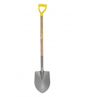 Lopata špičatá MASTERTOOL 205*280*1200 mm kladivový lak s dřevěnou násadou 14-6268