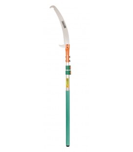 Pila zahradní teleskopická MASTERTOOL PROFI hliníková rukojeť 2, 5 m, ostří 420 mm 6TPI kalený 3D zub 14-6904