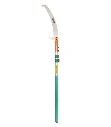 Pila zahradní teleskopická MASTERTOOL PROFI hliníková rukojeť 2, 5 m, ostří 420 mm 6TPI kalený 3D zub 14-6904