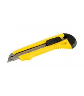 Nůž s odlamovací čepelí MASTERTOOL 18 mm, kovová vodítka, tlačítková svorka 17-0528