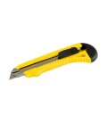 Nůž s odlamovací čepelí MASTERTOOL 18 mm, kovová vodítka, tlačítková svorka 17-0528