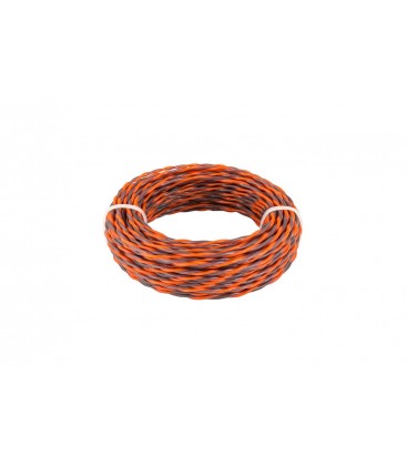 Žací struna pro křovinořez MASTERTOOL SPIRAL bezhlučný 2, 70 mm 15 m dvoubarevný 19-1627