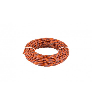 Žací struna pro křovinořez MASTERTOOL SPIRAL bezhlučný 3, 00 mm 15 m dvoubarevný 19-1630