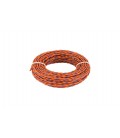 Žací struna pro křovinořez MASTERTOOL SPIRAL bezhlučný 3, 00 mm 15 m dvoubarevný 19-1630