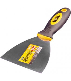 Špachtle nerezová MASTERTOOL FLEX 100 mm s dvousložkovou rukojetí TPR 19-5110