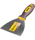 Špachtle nerezová MASTERTOOL FLEX 100 mm s dvousložkovou rukojetí TPR 19-5110
