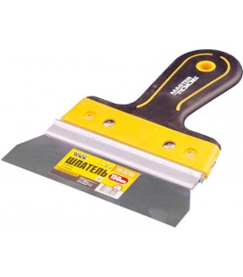 Špachtle nerezová MASTERTOOL AL-PROFI 150*35 mm s dvousložkovou rukojetí TPR 19-5215