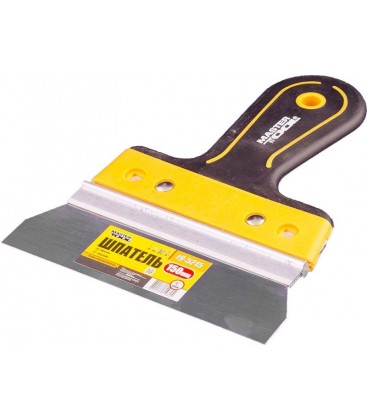 Špachtle nerezová MASTERTOOL AL-PROFI 150*35 mm s dvousložkovou rukojetí TPR 19-5215