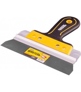Špachtle nerezová MASTERTOOL AL-PROFI 200*35 mm s dvousložkovou rukojetí TPR 19-5220