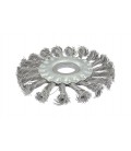 Kartáč kotoučový MASTERTOOL drátěný boční - pletený drát Ø 115*22, 2 mm 19-9011