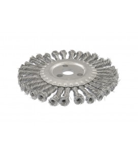 Kartáč kotoučový MASTERTOOL drátěný boční - pletený drát Ø 180*22, 2 mm 19-9018