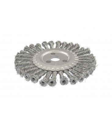 Kartáč kotoučový MASTERTOOL drátěný boční - pletený drát Ø 180*22, 2 mm 19-9018
