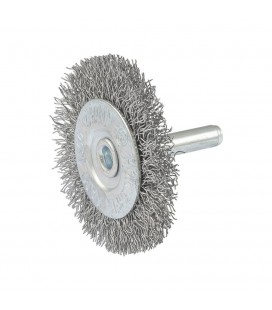 Kartáč kotoučový MASTERTOOL drátěný boční na vrtačku - pletený drát Ø 50 mm 19-9805